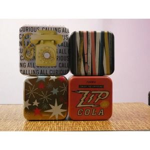 Lot of 5 Fossil Watch Tins